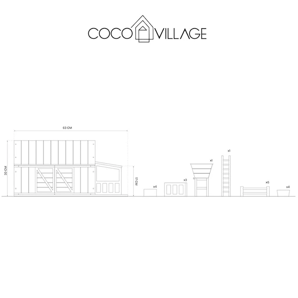 Wooden Farm & Accessories Set 7 Wooden Farm & Accessories Set - Image 7