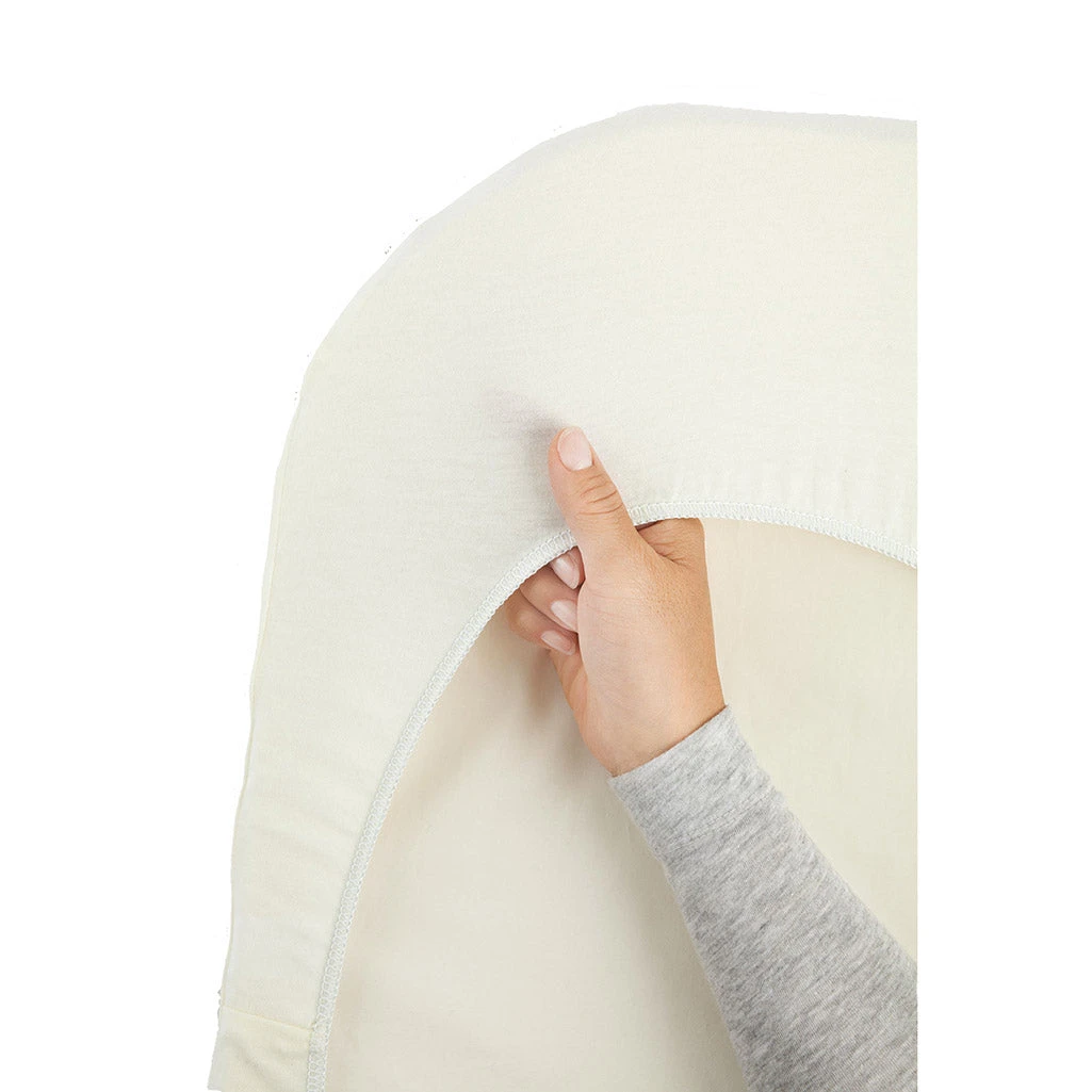 Babybjorn Fitted Cradle Sheet | White 1 Babybjorn Fitted Cradle Sheet | White
