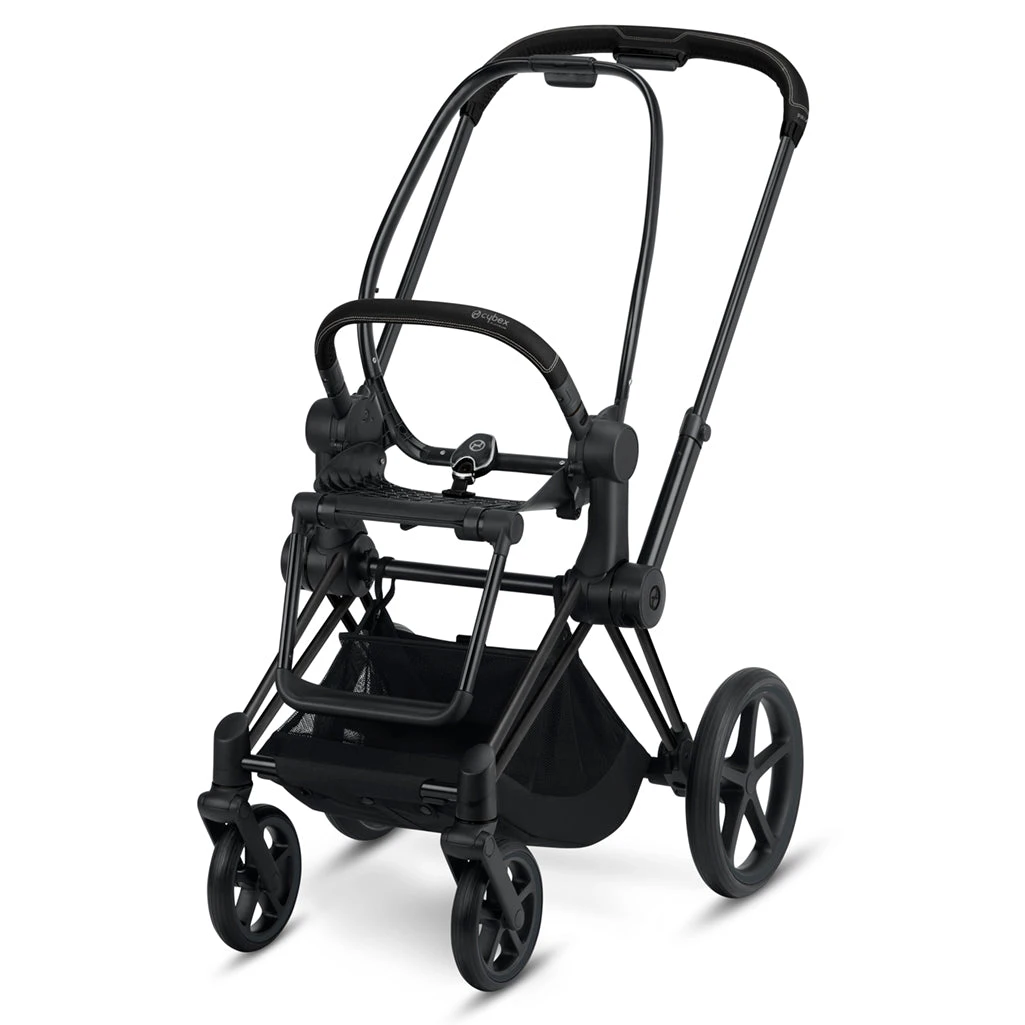 CYBEX Matte Black Priam3 Stroller Frame Incl. Seat Hardpart 1 CYBEX Matte Black Priam3 Stroller Frame Incl. Seat Hardpart