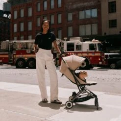 Cybex Libelle 2 Ultra Compact Lightweight Travel Stroller -Tiny Baby Essentials Store CYB 24 SocialMedia Libelle Mum Baby Smiling