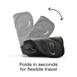 CYBEX Solution G2 Folding Travel High-Back Booster -Tiny Baby Essentials Store CYB SolutionG2FoldImage Black MN 02.03.2025