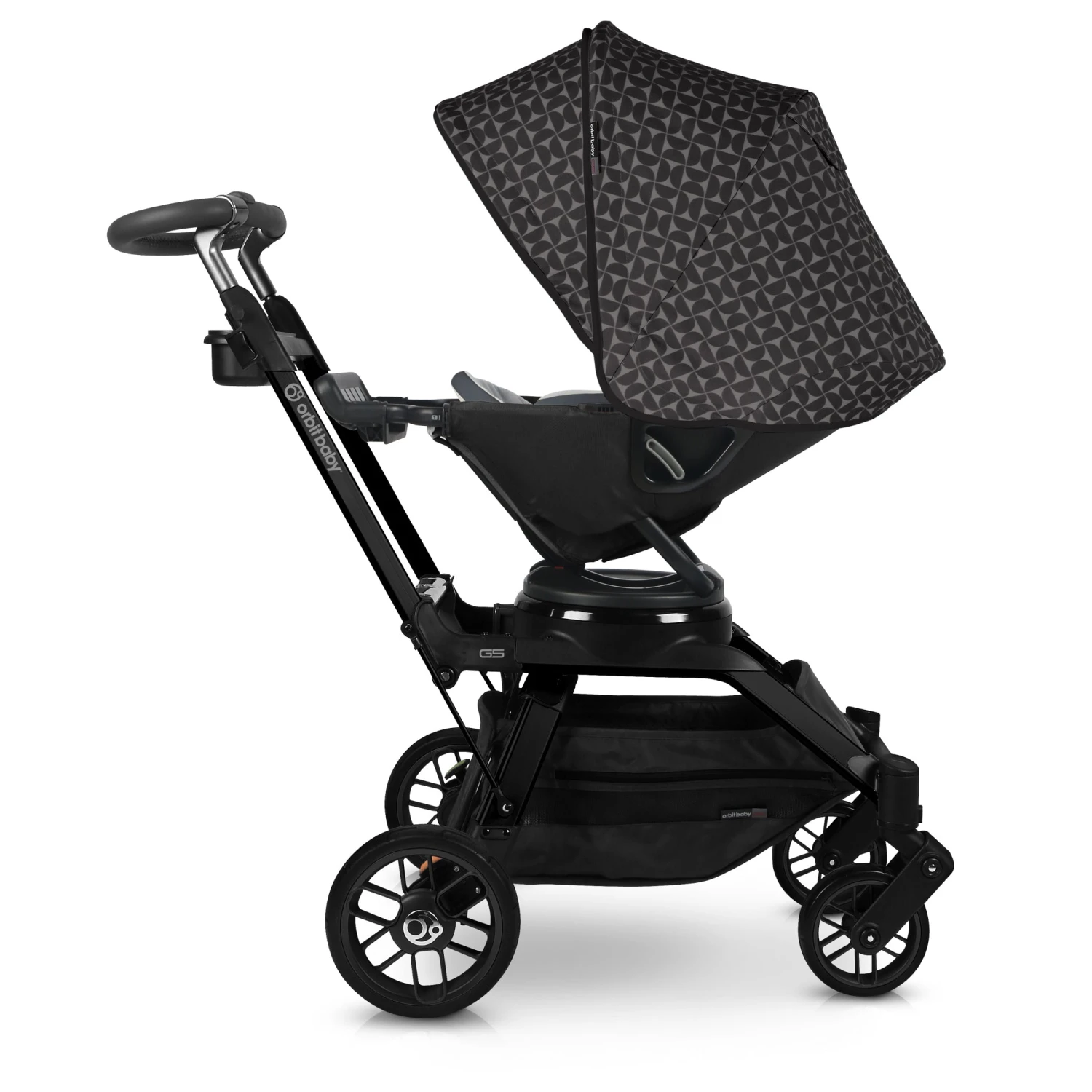 Orbit Baby Stroller Canopy In Mosaic Black 3 Orbit Baby Stroller Canopy In Mosaic Black - Image 3