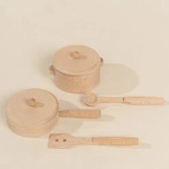 Wooden Pots And Pans Playset