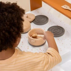 Wooden Pots And Pans Playset -Tiny Baby Essentials Store Coco Village Pots and Pans Wooden Toys