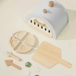 Wooden Pizza Oven Playset -Tiny Baby Essentials Store Coco Village Wooden Pizza oven kids toys
