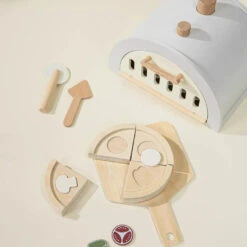 Wooden Pizza Oven Playset -Tiny Baby Essentials Store Coco Village Wooden Pizza oven pretend play toys