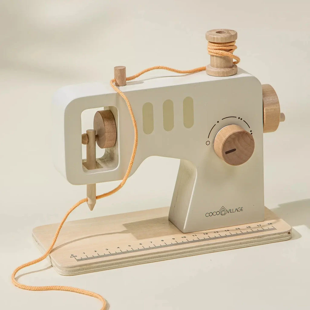 Wooden Sewing Machine Playset 1 Wooden Sewing Machine Playset