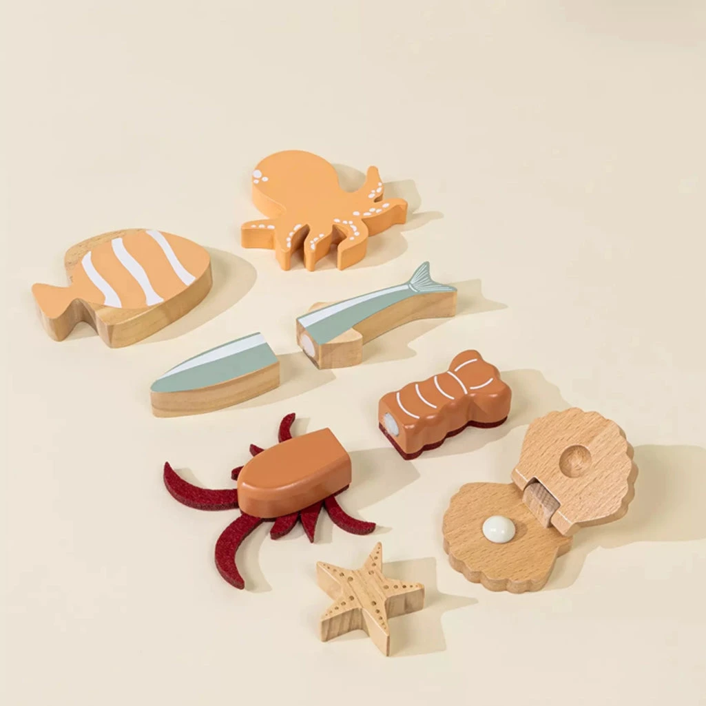 Wooden Grocery Playset | Meat And Fish 3 Wooden Grocery Playset | Meat And Fish - Image 3