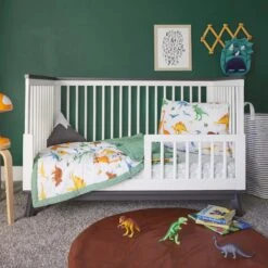 Cotton Muslin Toddler Comforter - Dino Names -Tiny Baby Essentials Store DinoNames03 57ce02e1 3fb2 43a1 a5de 06af892e8e92