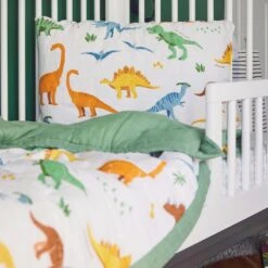 Cotton Muslin Toddler Comforter - Dino Names -Tiny Baby Essentials Store DinoNames06 6fe473dd f395 4d75 86f0 d3a6350e1e5d