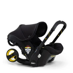 Doona Midnight Infant Car Seat And Stroller With Base -Tiny Baby Essentials Store Doona Midnight US Foldedanglecarseatmode 1 343