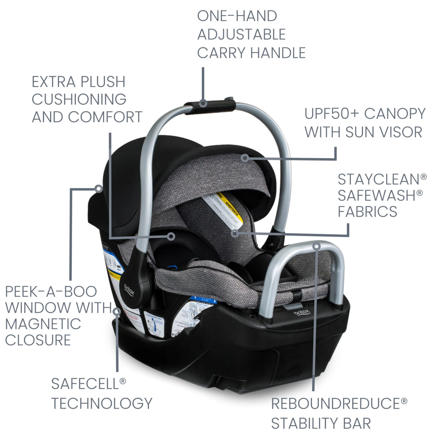 Britax Willow SC Infant Car Seat With Alpine Base 5 Britax Willow SC Infant Car Seat With Alpine Base - Image 5