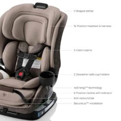 Romer Veni Convertible Car Seat 36 Romer Veni Convertible Car Seat -Tiny Baby Essentials Store E1D171T VENI TRUFFLE ATF 14 MASTER ROMER
