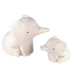 Wooden Animal Family Sets -Tiny Baby Essentials Store ELEPHANT FAMILY