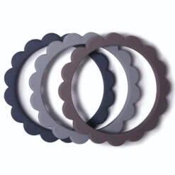 Mushie Flower Teether Bracelets 26 Mushie Flower Teether Bracelets -Tiny Baby Essentials Store FLOWER Steel DoveGray Stone 600x 47d021d5 21ed 449b b96b f64f25ec4f66