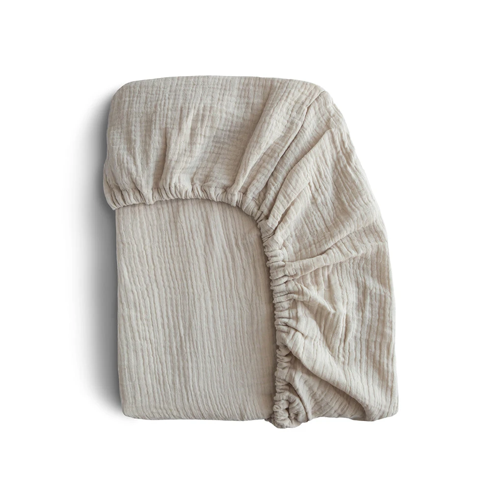 Mushie Mini Crib Sheet 4 Mushie Mini Crib Sheet - Image 4