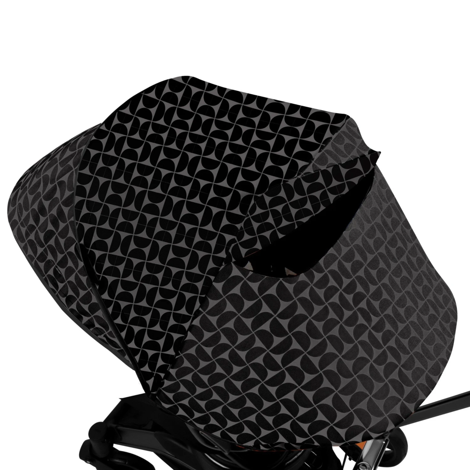 Orbit Baby Stroller Canopy In Mosaic Black 4 Orbit Baby Stroller Canopy In Mosaic Black - Image 4