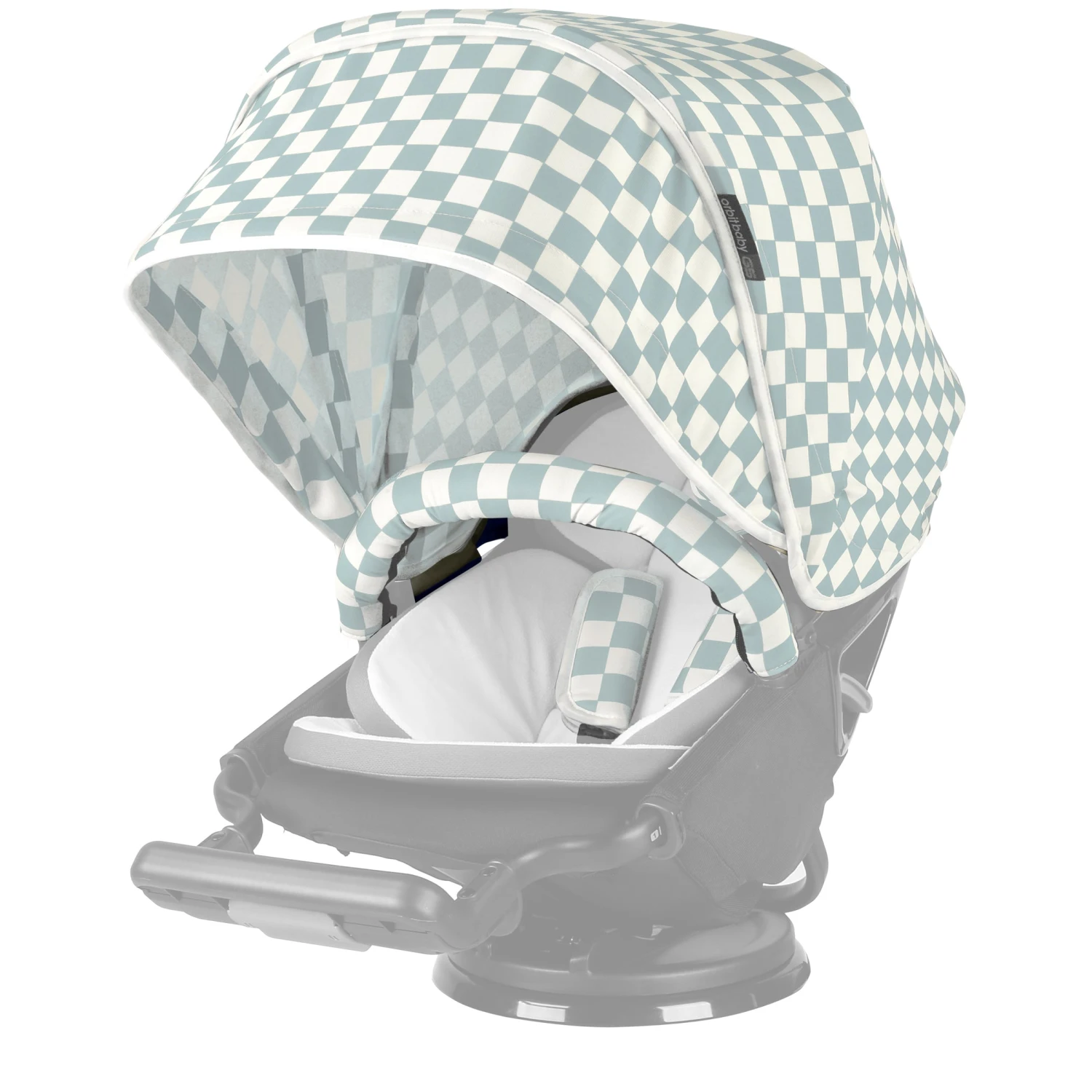 Orbit Baby Stroller Canopy In Checkered Surf Spray 1 Orbit Baby Stroller Canopy In Checkered Surf Spray