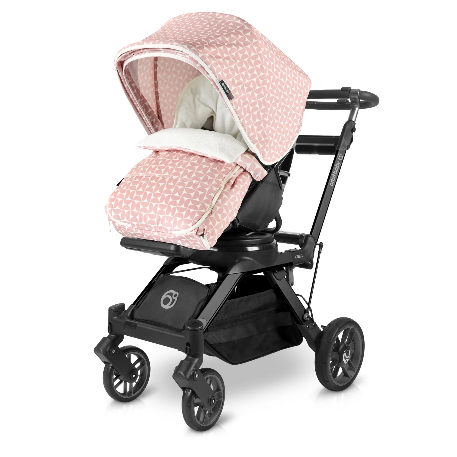 Orbit Baby Stroller Footmuff In Mosaic Blush 3 Orbit Baby Stroller Footmuff In Mosaic Blush - Image 3