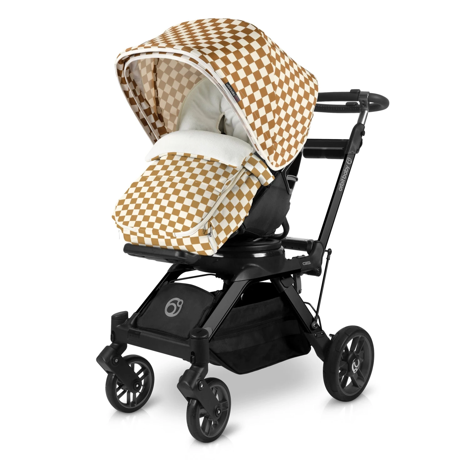 Orbit Baby Stroller Footmuff In Chestnut Check 3 Orbit Baby Stroller Footmuff In Chestnut Check - Image 3