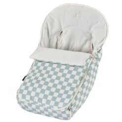 Orbit Baby Stroller Footmuff In Checkered Surf Spray