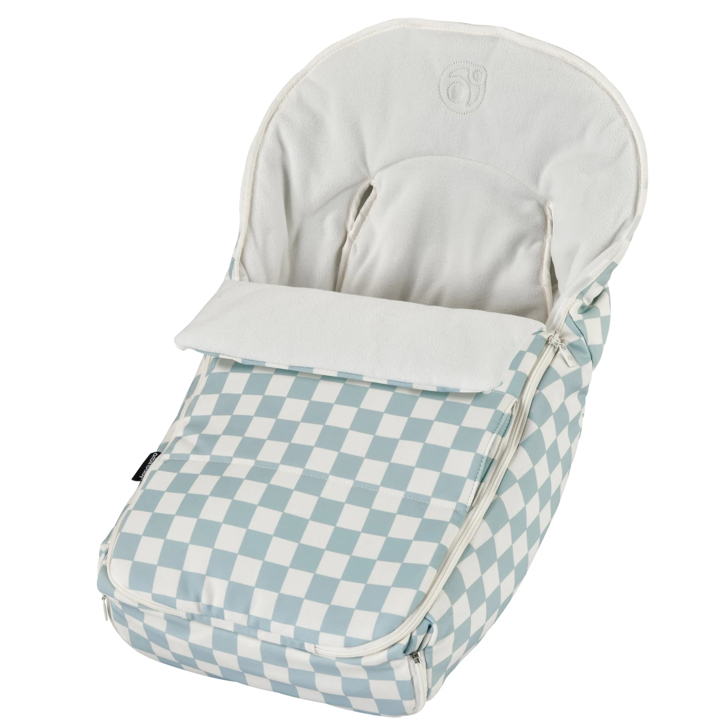 Orbit Baby Stroller Footmuff In Checkered Surf Spray 1 Orbit Baby Stroller Footmuff In Checkered Surf Spray