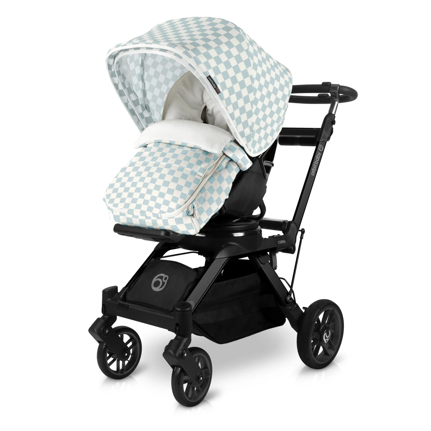 Orbit Baby Stroller Footmuff In Checkered Surf Spray 3 Orbit Baby Stroller Footmuff In Checkered Surf Spray - Image 3