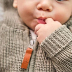 Knit Hoodie | Ash 9 Knit Hoodie | Ash -Tiny Baby Essentials Store GOUMIKIDSknithoodieashalt3