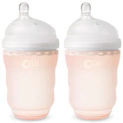 GentleBottle Silicone Baby Bottle Multi-Pack -Tiny Baby Essentials Store Gentlebottle 8oz coral 2pk