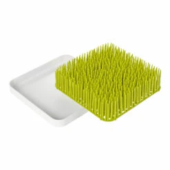 Boon Lawn Drying Rack | Green & White -Tiny Baby Essentials Store Green grass mat drying rack from boon