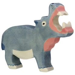 Holztiger Wooden Safari Animals 34 Holztiger Wooden Safari Animals -Tiny Baby Essentials Store HOLZTIGERhippo