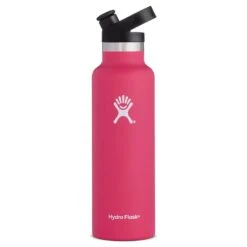 Hydro Flask 21oz Standard Mouth Water Bottle With Sports Cap Lid | Watermelon