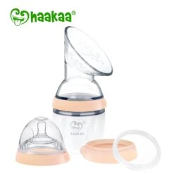 Haakaa Gen 3 Silicone Breast Pump And Bottle Pack 160 Ml/6 Oz -Tiny Baby Essentials Store IMG 8386
