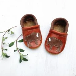 Baby Leather Shoes With Design
