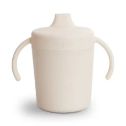 Mushie Trainer Sippy Cup -Tiny Baby Essentials Store Ivory Trainer Sippy Cup scaled 1