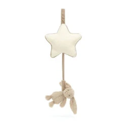 JELLYCAT Musical Pull -Tiny Baby Essentials Store Jelly cat plush toy beige bunny musical pull