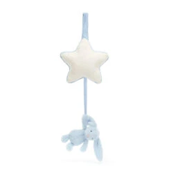 JELLYCAT Musical Pull -Tiny Baby Essentials Store Jellycat Bashful Blue Bunny Musical pull toy