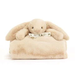 JELLYCAT Bashful Luxe Bunny Blankie Gift Boxes -Tiny Baby Essentials Store Jellycat Luxe willow bunny blankie stuffed anaimls