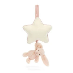 JELLYCAT Musical Pull -Tiny Baby Essentials Store Jellycat Musical Pull toys Bashful blush bunny plush toy