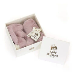 JELLYCAT Bashful Luxe Bunny Soothers Gift Boxes -Tiny Baby Essentials Store Jellycats Bashful luxe rosa bunny soother plush toys