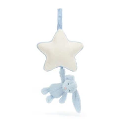 JELLYCAT Musical Pull -Tiny Baby Essentials Store Jellycats bashful blue bunny musical pull plush toy