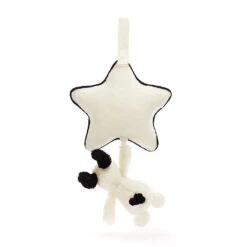 JELLYCAT Musical Pull -Tiny Baby Essentials Store Jellycats musical pulls black and cream puppy musical toy