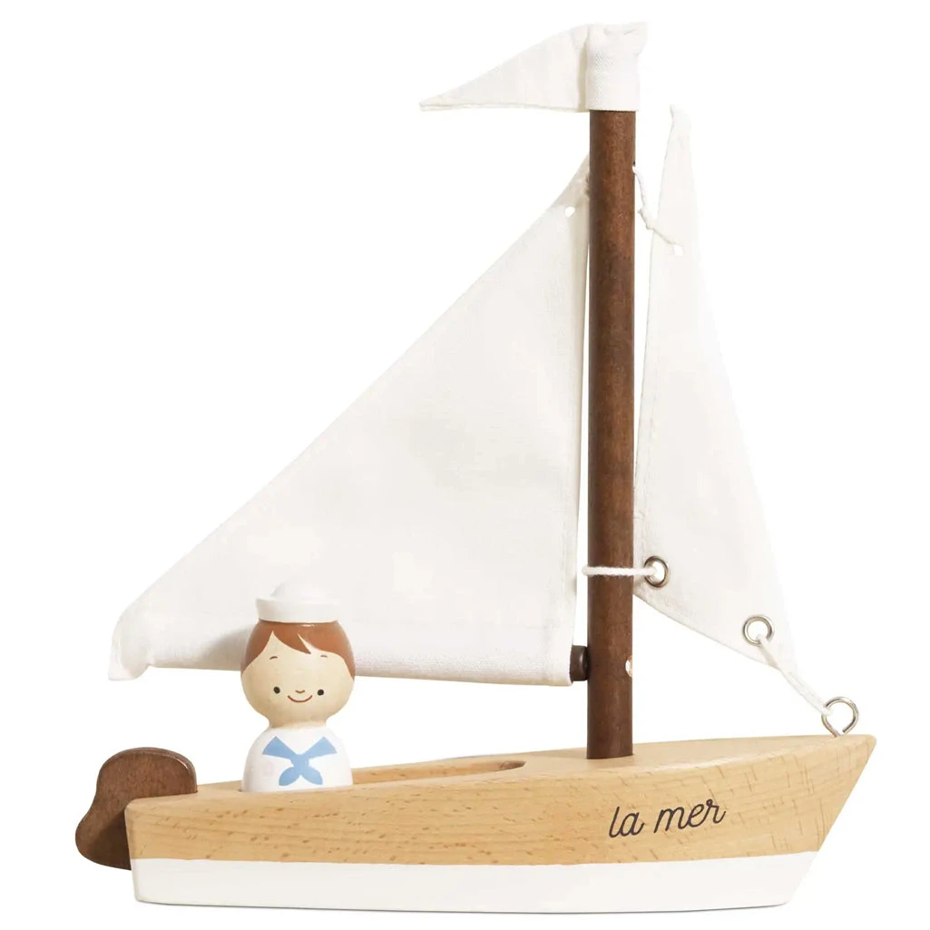 Le Toy Van Sailing Boat & Captain 2 Le Toy Van Sailing Boat & Captain - Image 2