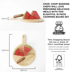 Le Toy Van Wooden Chopping Board & Food 13 Le Toy Van Wooden Chopping Board & Food -Tiny Baby Essentials Store Le Toys Van Cutting board and Silceable food wooden toys