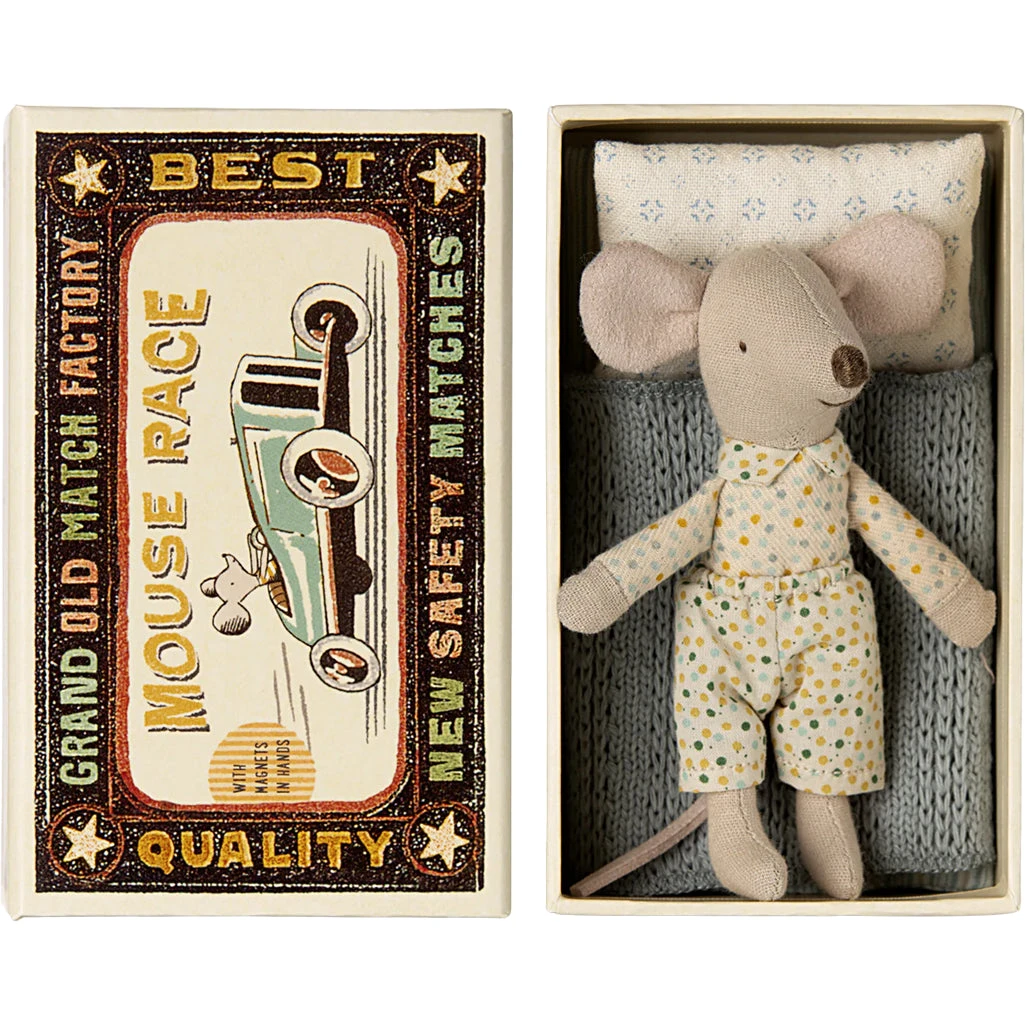 Maileg Little Brother Mouse In Matchbox 1 Maileg Little Brother Mouse In Matchbox