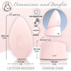 Lumama Pro Warming Lactation Massager -Tiny Baby Essentials Store LumamaPro dimensions benefits1 1080x 404b69c0 6a4f 4b75 b219 3dc0aa4f19ac