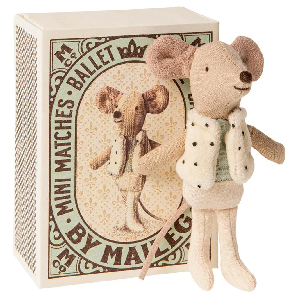 Maileg Little Brother Mouse In Matchbox 3 Maileg Little Brother Mouse In Matchbox - Image 3