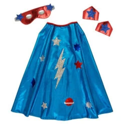 Meri-Meri Blue Superhero Cape Dress-Up Kit