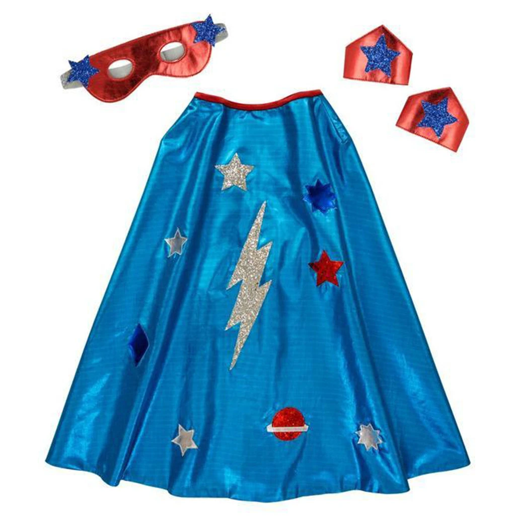 Meri-Meri Blue Superhero Cape Dress-Up Kit 1 Meri-Meri Blue Superhero Cape Dress-Up Kit
