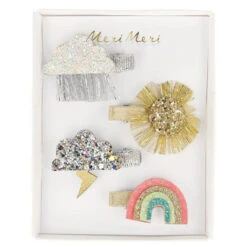 Meri-Meri Hair Clips 24 Meri-Meri Hair Clips -Tiny Baby Essentials Store MERIMERIhairclipweather